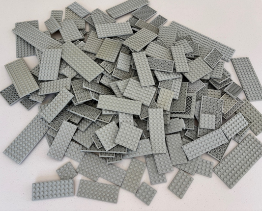 SHIPS FREE!! Lot of 25 LEGO OLD LIGHT GRAY Random Size Baseplates Base Plates