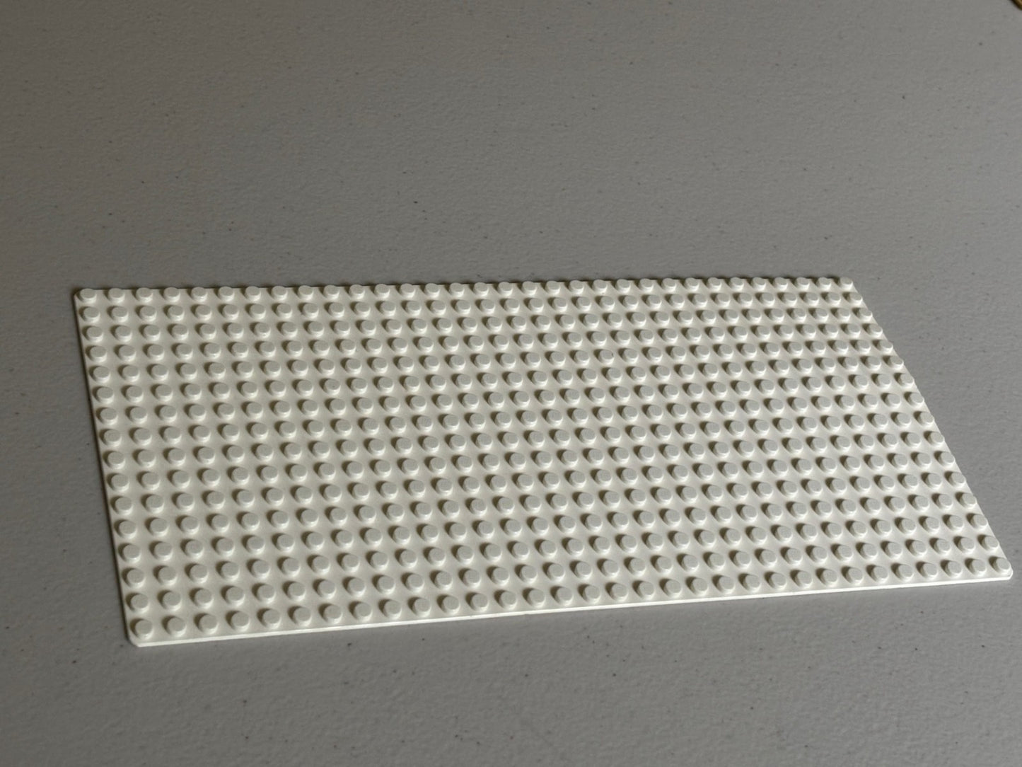 Lego White 16x32 Stud (5x10 Inches) Building Plate Baseplate Base Plate