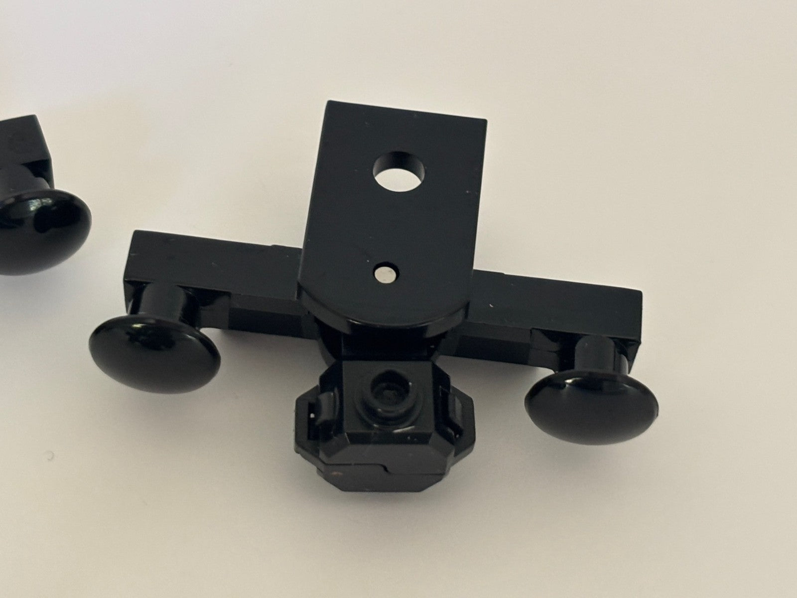 Lego Lot of 4 Black Train Buffer Beam w/ Train Coupling & Black Magnet 4022