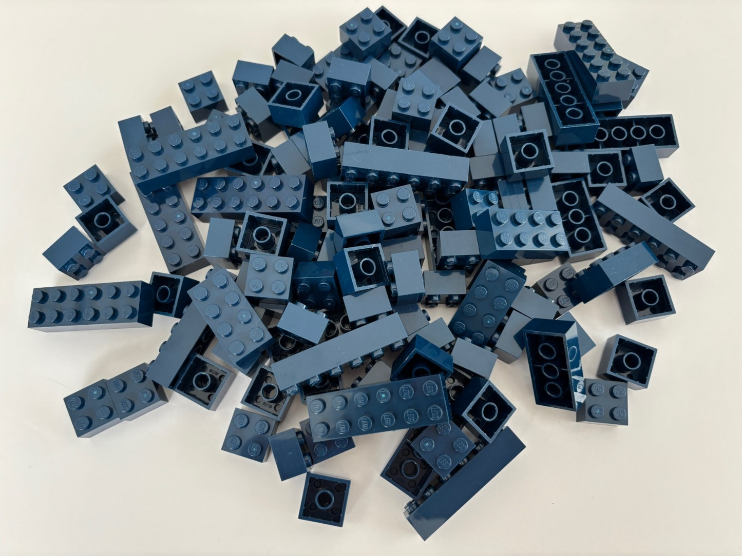SHIPS FREE!! LEGO LOT OF 25 DARK BLUE NAVY 2x2 2x4 2X6 BRICK PIECES PARTS 3001