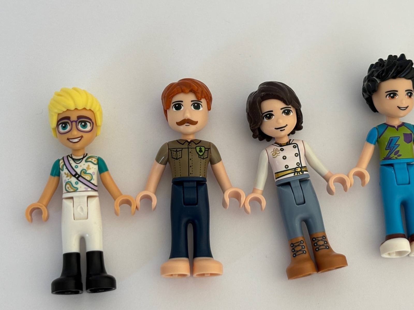 LEGO Friends Men Boy Man Male Minifigure Lot of 5 Angus Elijah Olly Lot C