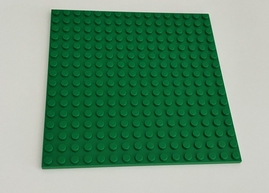 LEGO Part x1 GREEN Baseplate 16x16 studs 5"x5" 91405