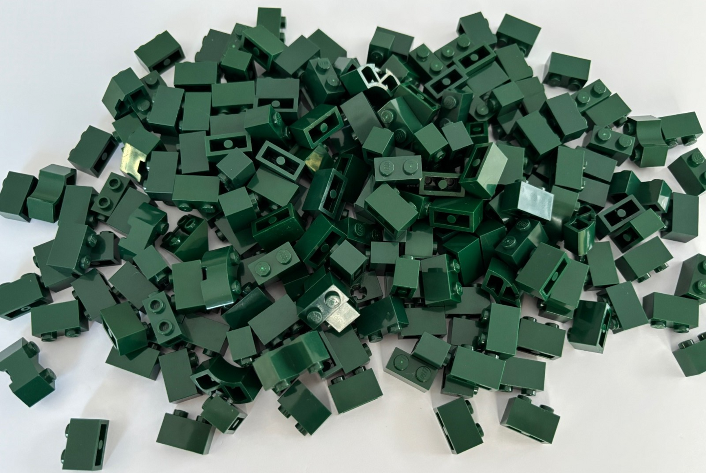 SHIPS FREE! LEGO DARK GREEN BRICK 1X2 1 X 2 MIXED LOT OF 50 PARTS STAR WARS