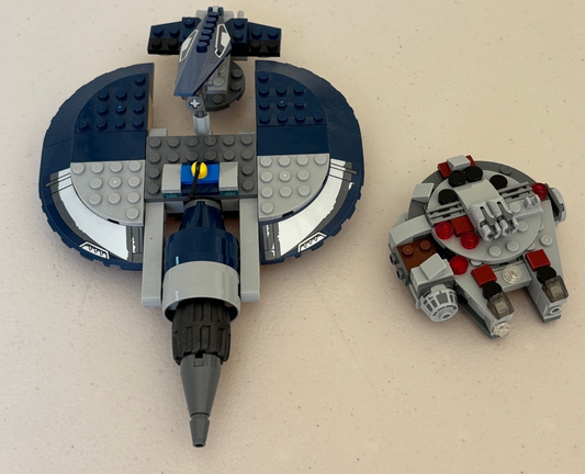 LEGO 75199 General Grievous Combat Speeder & Micro Falcon INCOMPLETE Ship Only