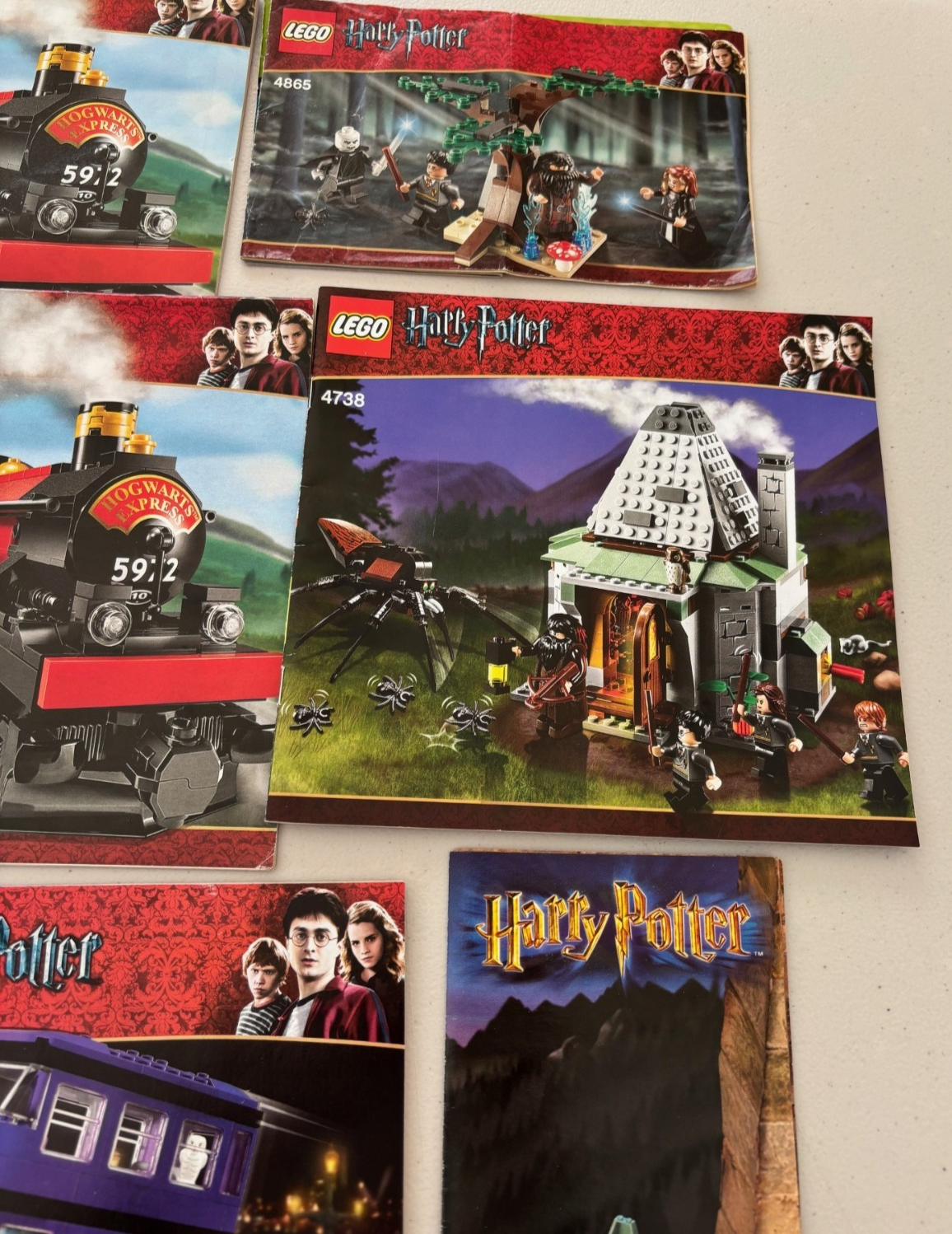 LEGO HARRY POTTER 4841 4840 THE BURROW INSTRUCTION BOOK BOOKLETS MANUALS ONLY