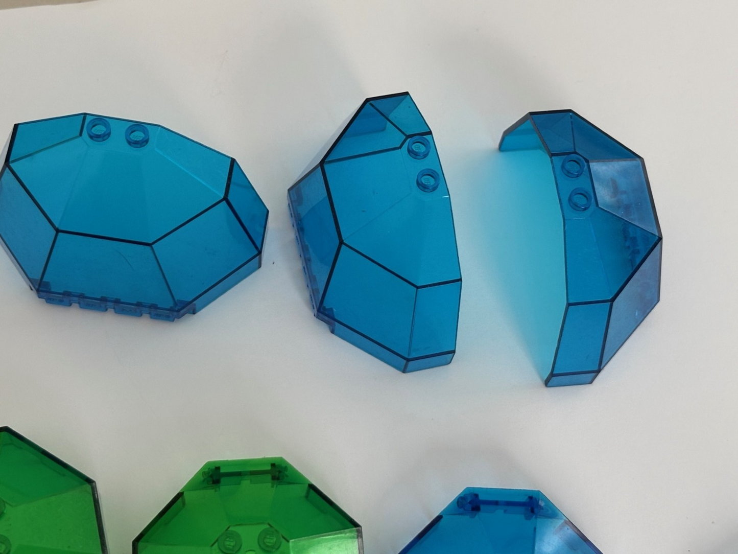 LEGO Space Dark Blue Green Neon Orange Translucent canopy windscreens Lot of 15