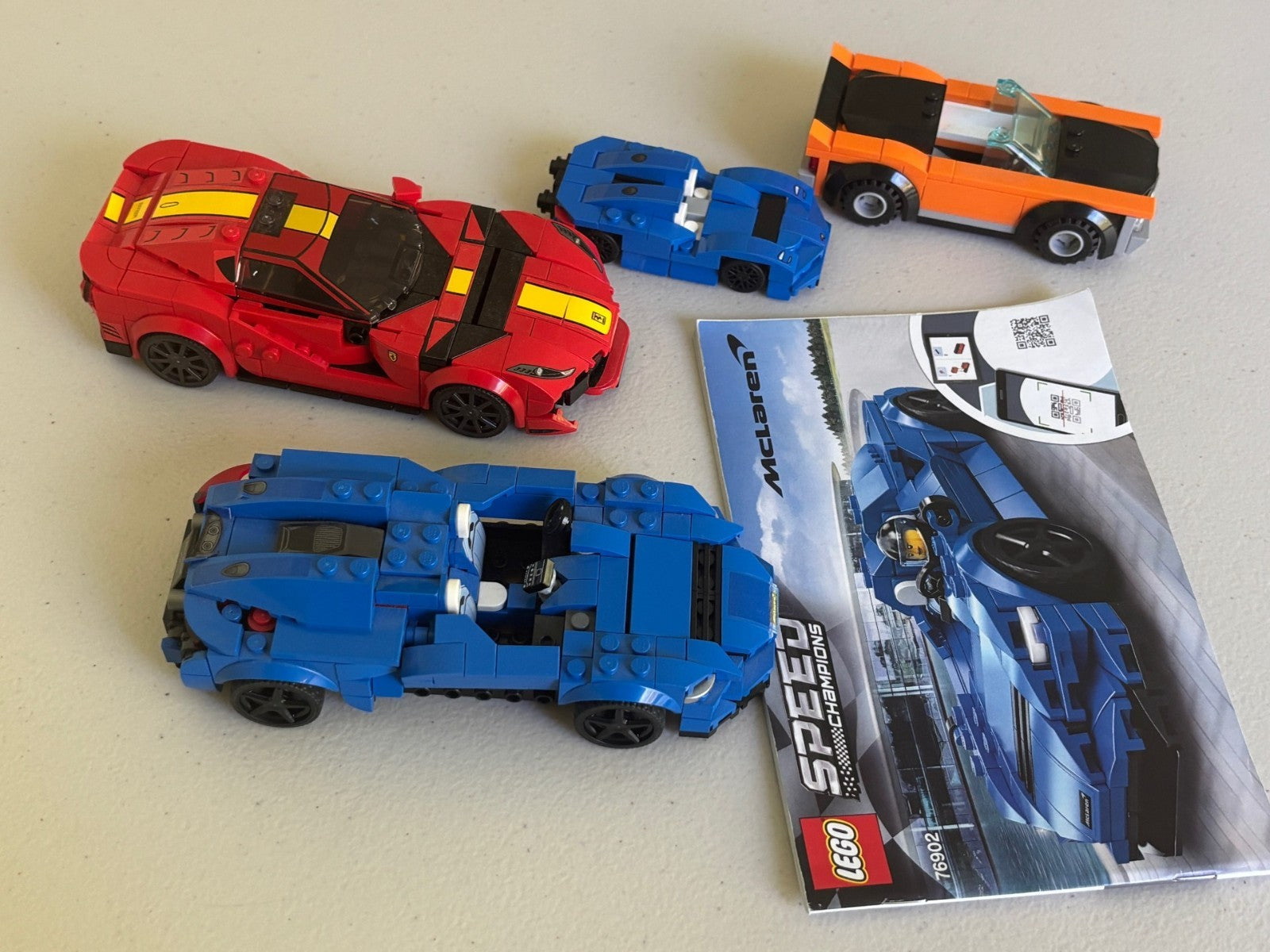 LEGO Lot of Cars SPEED CHAMPIONS FERARI MCLAREN Vehicle comes as shown (Lot D)