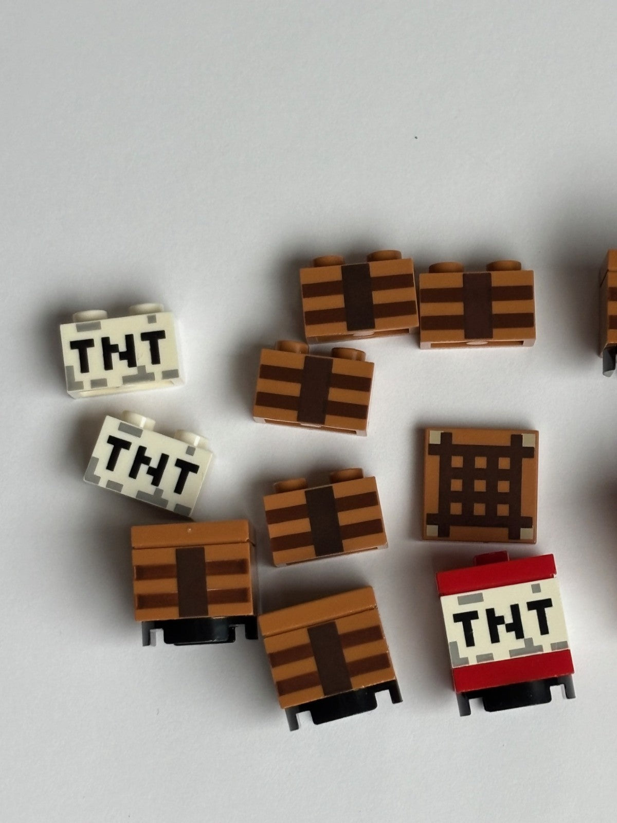 LEGO Lot of Minecraft Decorated Printed Parts