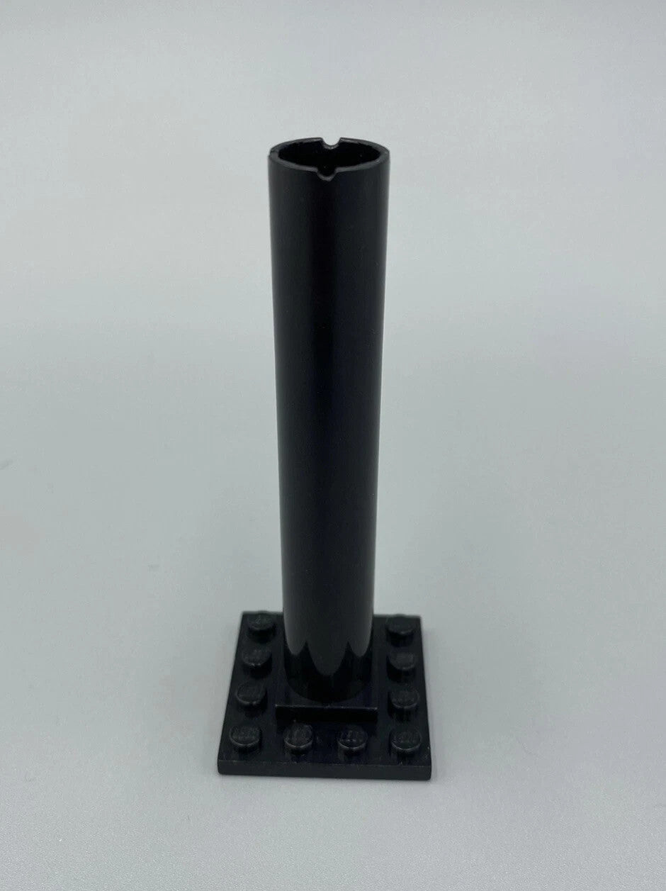 LEGO Black Boat Mast Section Base 4 x 4 x 9 - 6285 10040 6274 6270 6286 #4844