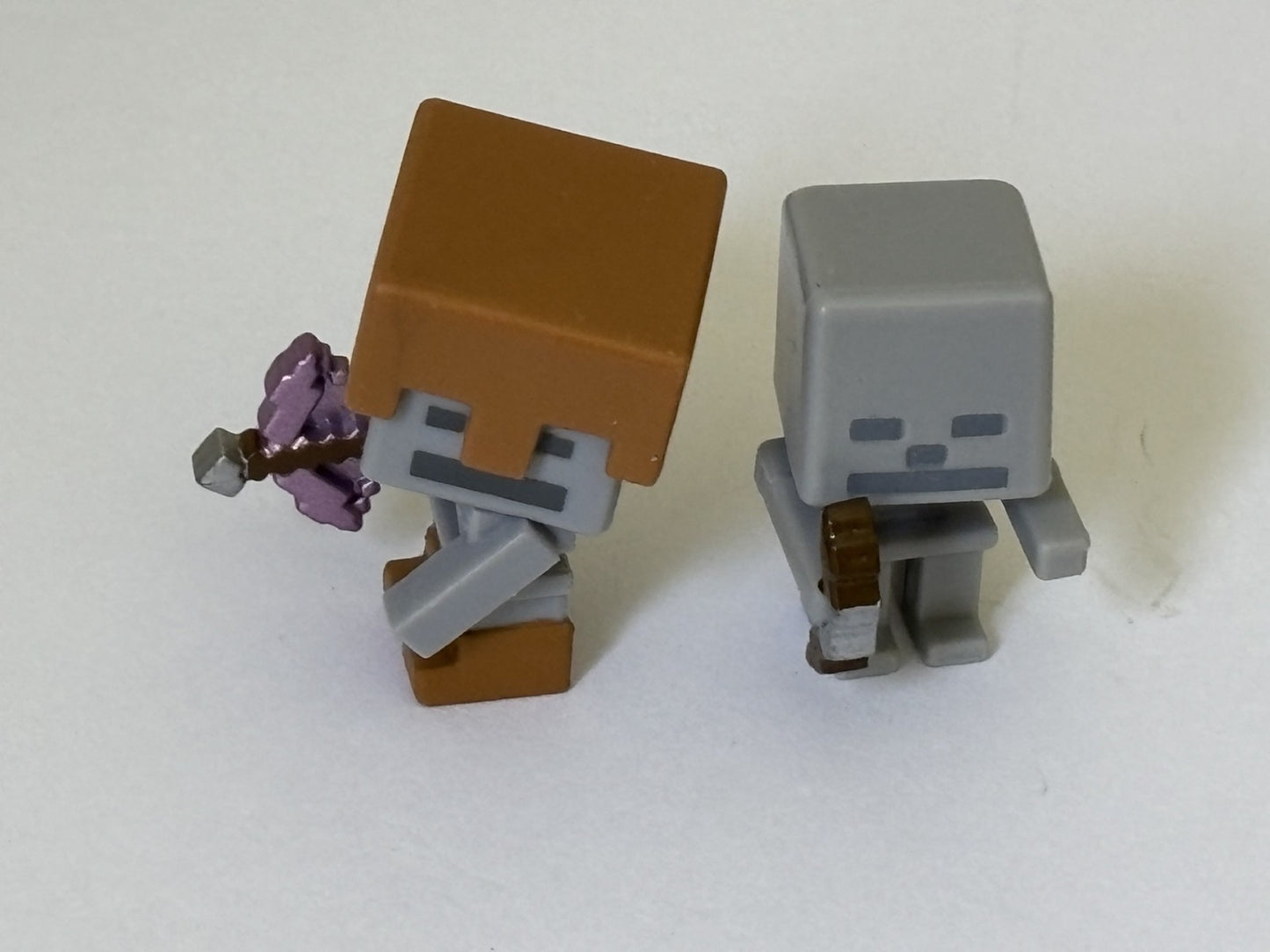 Mattel Minecraft 1" Mini Figures Lot of 7 Flame Skeleton Zombie Pumpkin