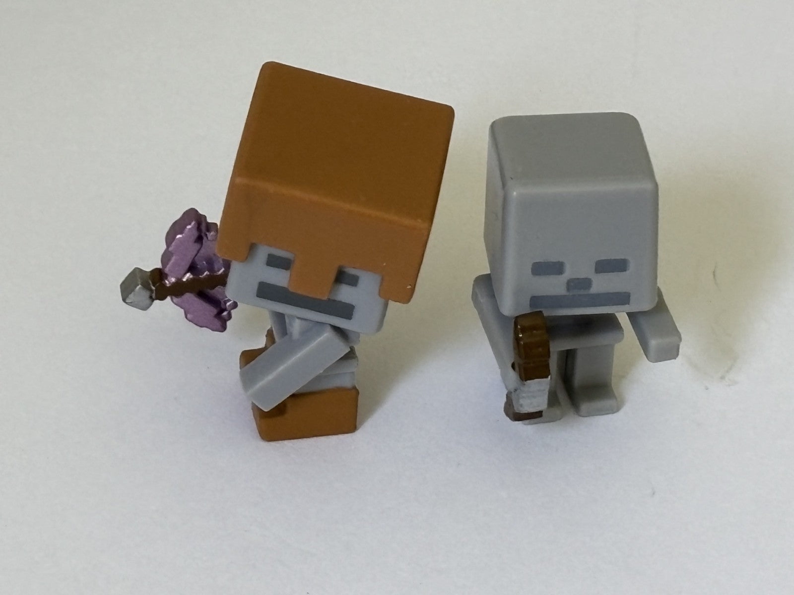 Mattel Minecraft 1" Mini Figures Lot of 7 Flame Skeleton Zombie Pumpkin