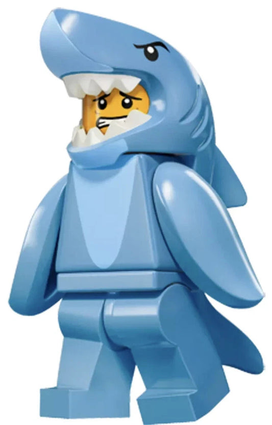 SHIPS FREE LEGO Collectible Minifigures Series 15 Shark Suit Guy 71011 w/ Stand