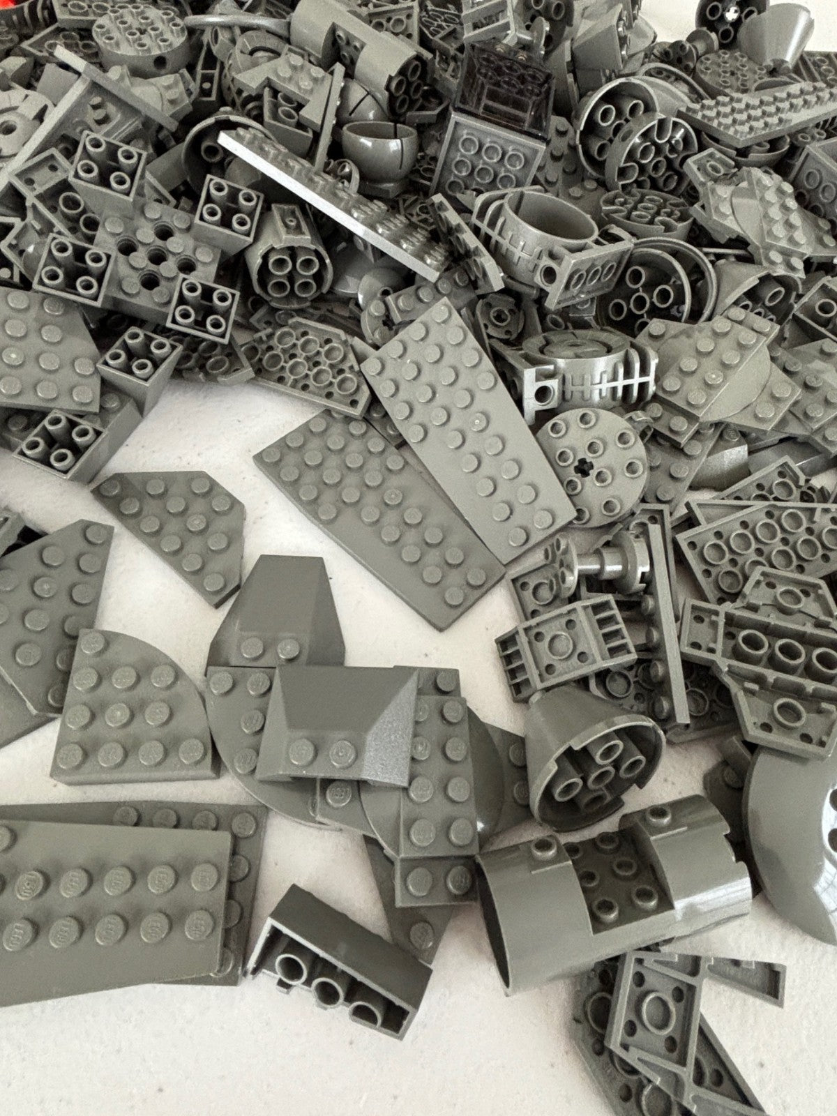 SHIPS FREE! LEGO LOT 100 OLD DARK GRAY WEDGE CORNER ROUND PLATES STAR WARS etc
