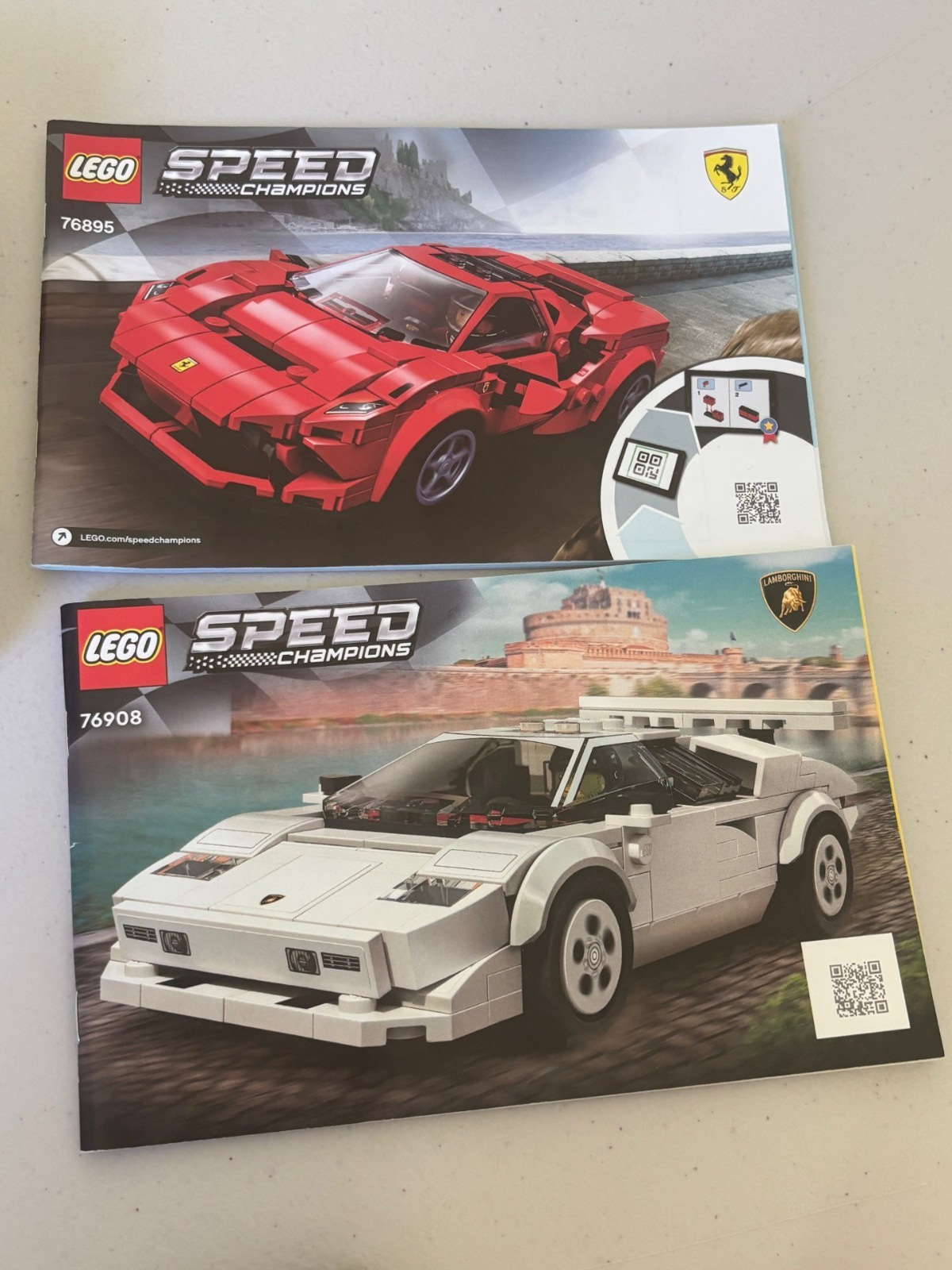 LEGO Lot Cars SPEED CHAMPIONS FERRARI LAMBORGHINI Vehicle comes as shown (Lot E)