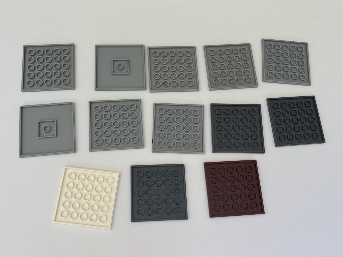 LEGO Parts Gray  etc Tile 6 x 6 10202 - QTY 13