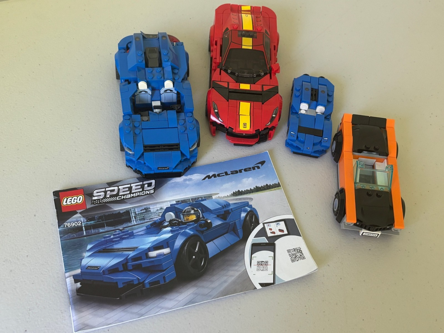 LEGO Lot of Cars SPEED CHAMPIONS FERARI MCLAREN Vehicle comes as shown (Lot D)