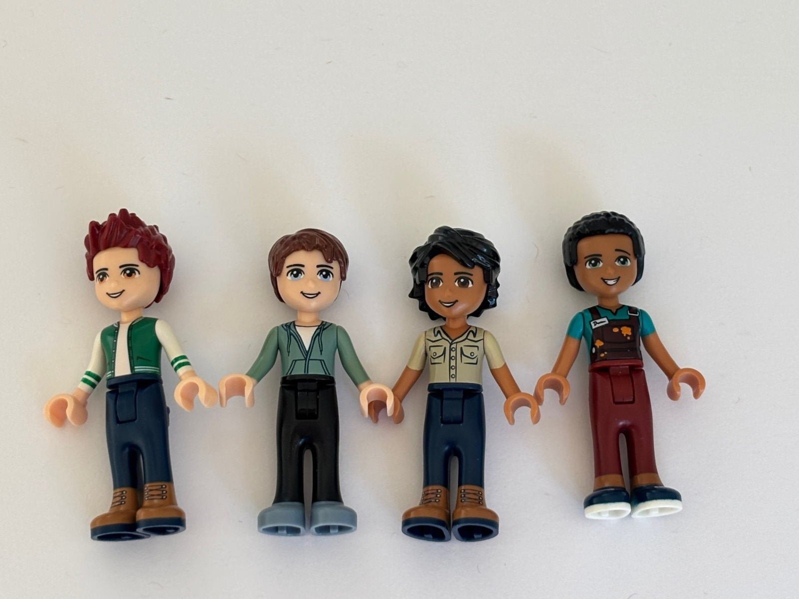 LEGO Friends Men Boy Man Male Minifigure Lot of 4 (Lot B) Daniel Matthew Dean