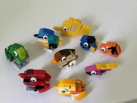 LEGO Creator Fish Tank Fish and Bird Lot as shown in pics Incomplete