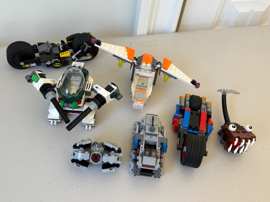 LEGO Lot of Vehicle Microfighters Clone Turbo Tank INCOMPLETE Parts Mixels Jawg