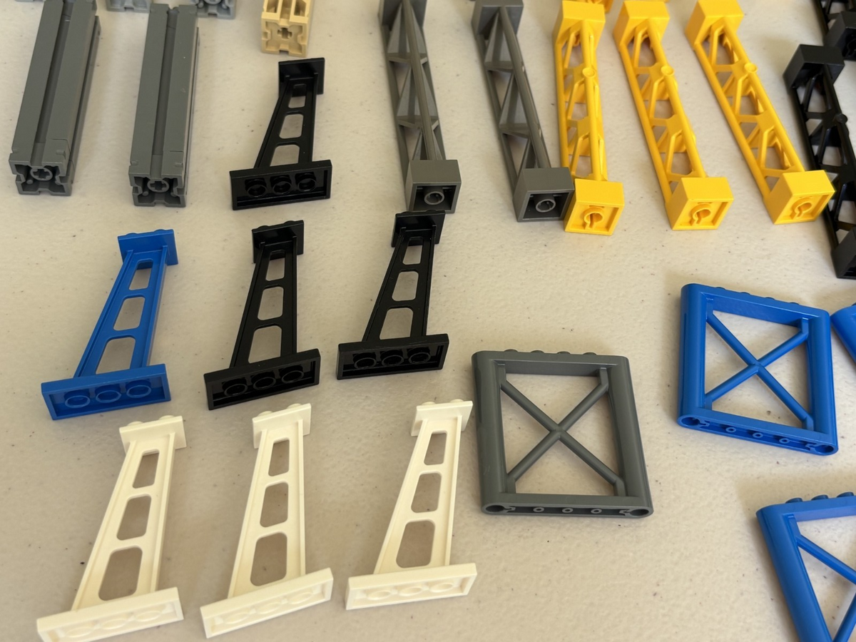 LEGO Lot of 52 Support Girders Columns Triangular etc (C)