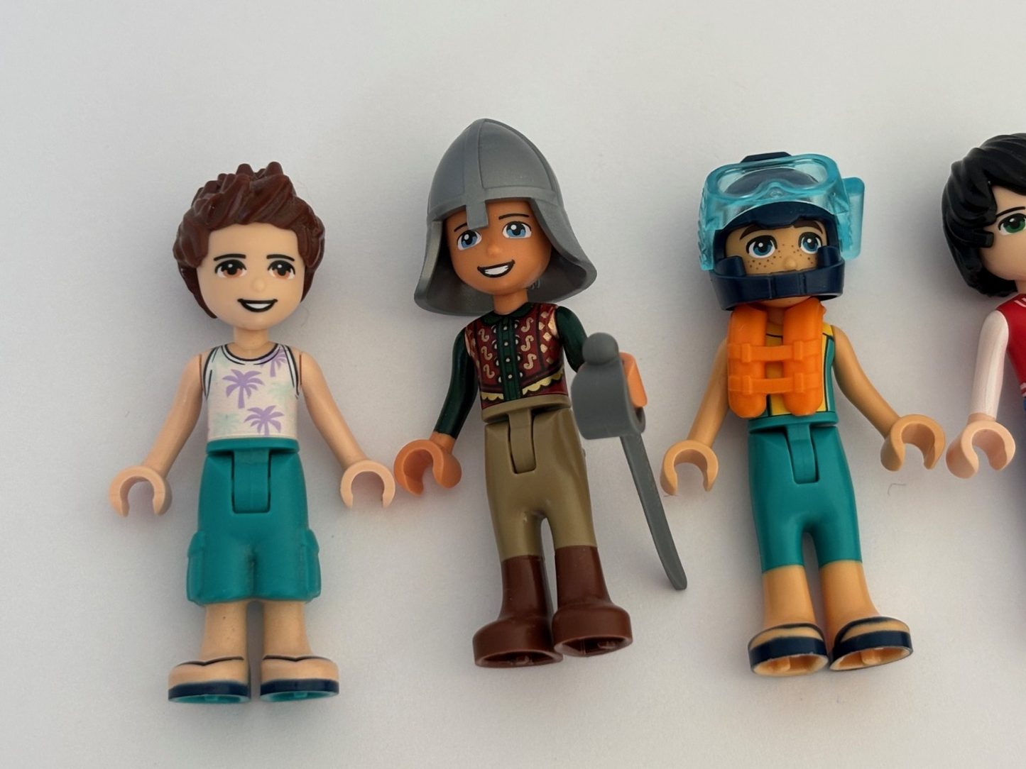 LEGO Friends Men Boy Man Male Minifigure Lot of 5 Ollie Niko Ethan Jackson Lot A