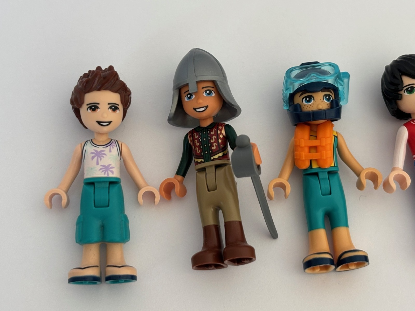 LEGO Friends Men Boy Man Male Minifigure Lot of 5 Ollie Niko Ethan Jackson Lot A