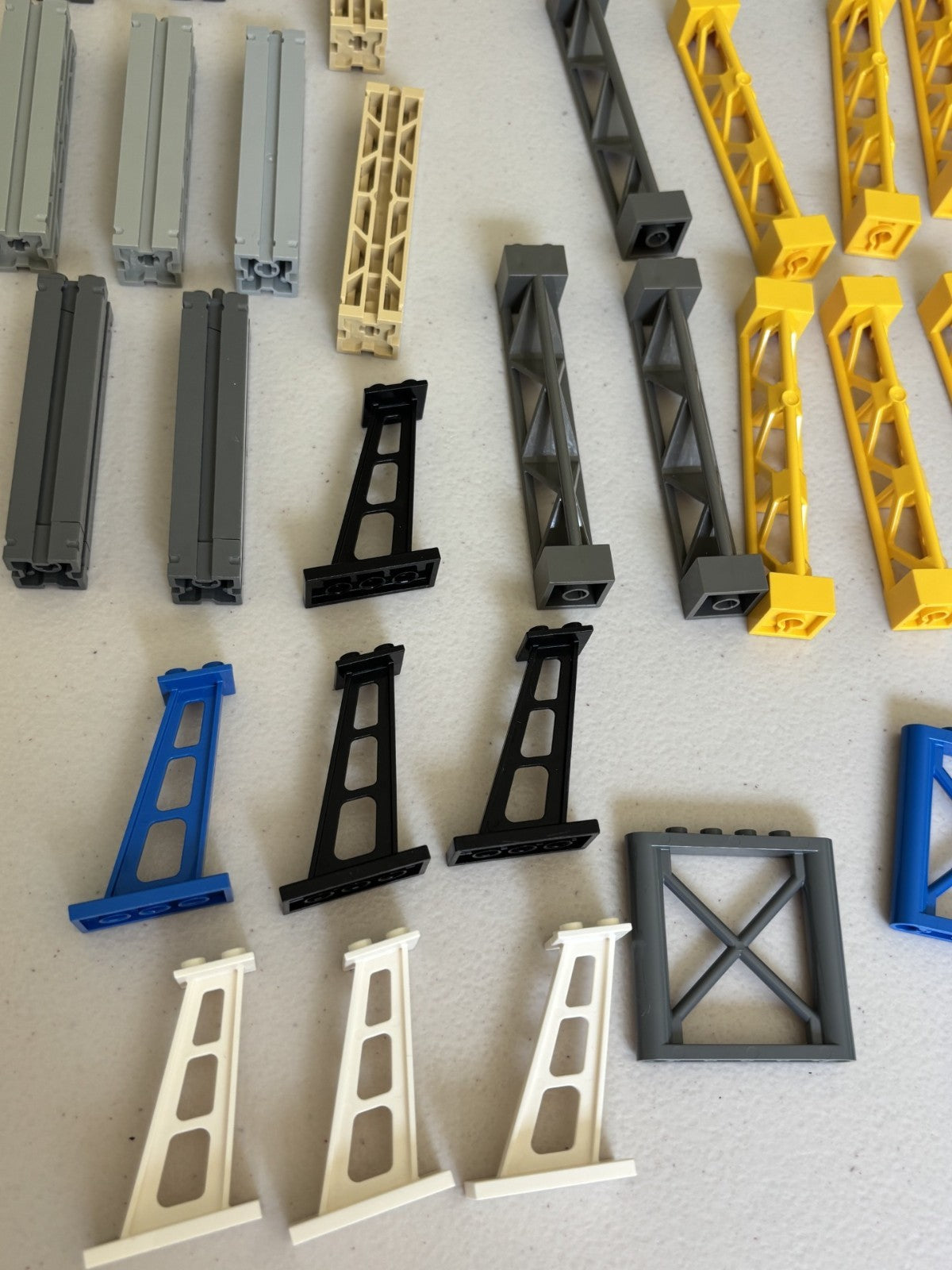 LEGO Lot of 52 Support Girders Columns Triangular etc (C)