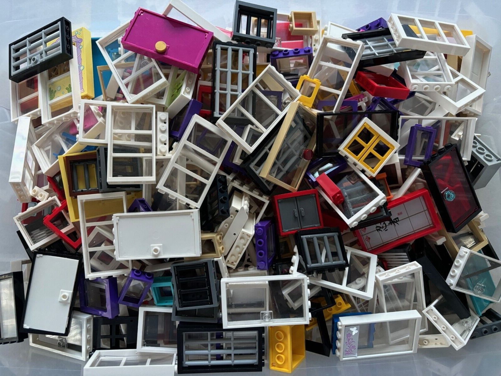 Lego Windows Doors Fences 60 Piece Lot Excellent SHIPS FREE!!