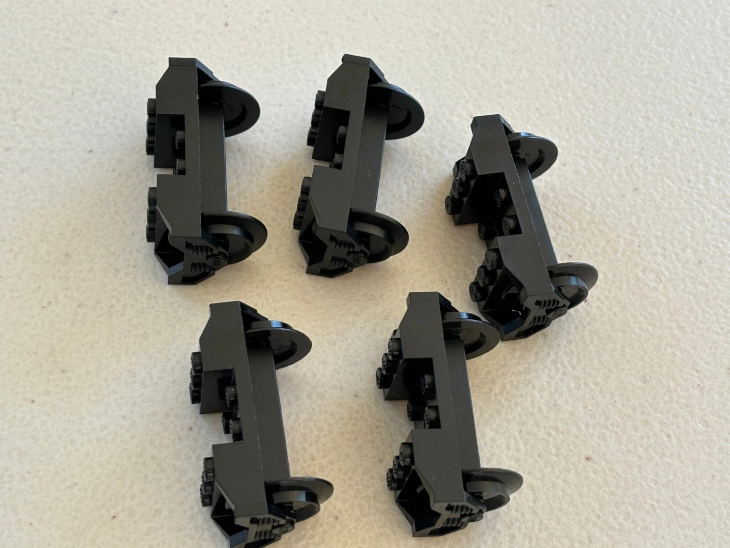 Lego 2878 Black Train Wheel Metal Axle Carriage Holder RC Train (Lot of 5) 4563