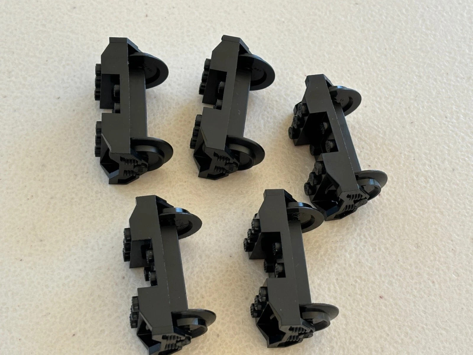 Lego 2878 Black Train Wheel Metal Axle Carriage Holder RC Train (Lot of 5) 4563
