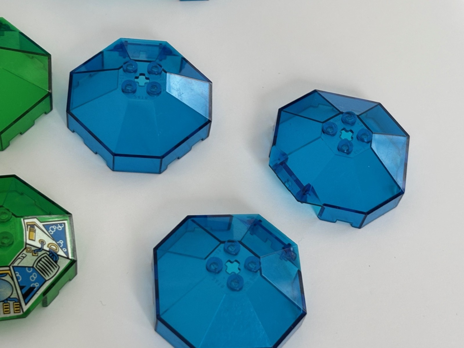 LEGO Space Dark Blue Green Neon Orange Translucent canopy windscreens Lot of 15