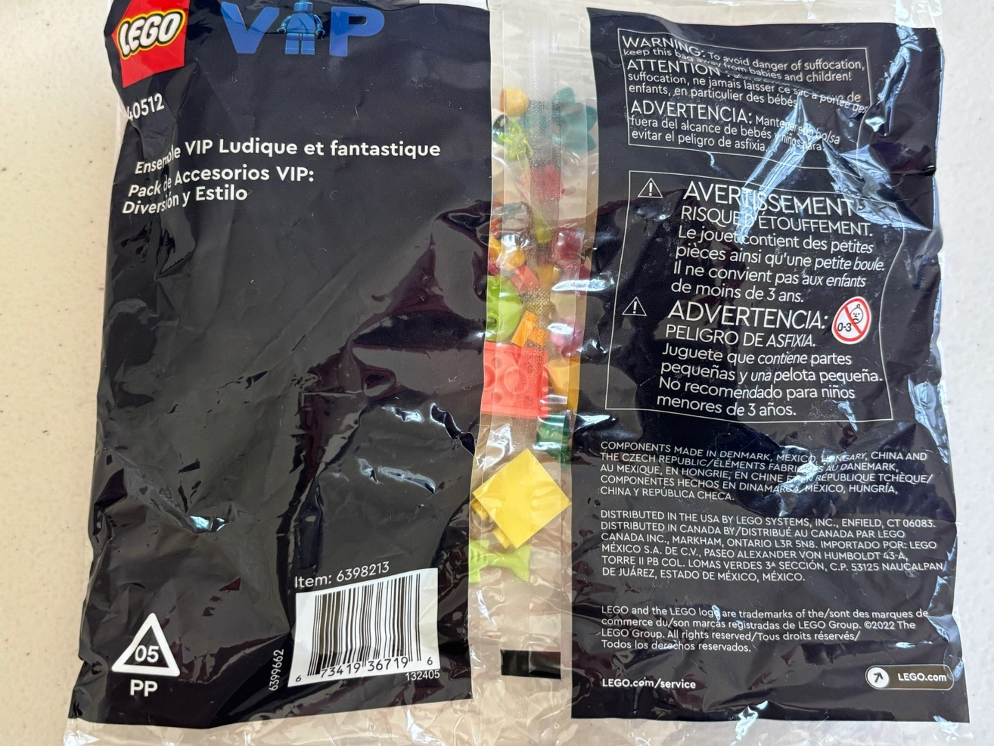 LEGO LOT of 2 Brand New Sealed LEGO VIP Bags 40606 40512 and One New Minifigure