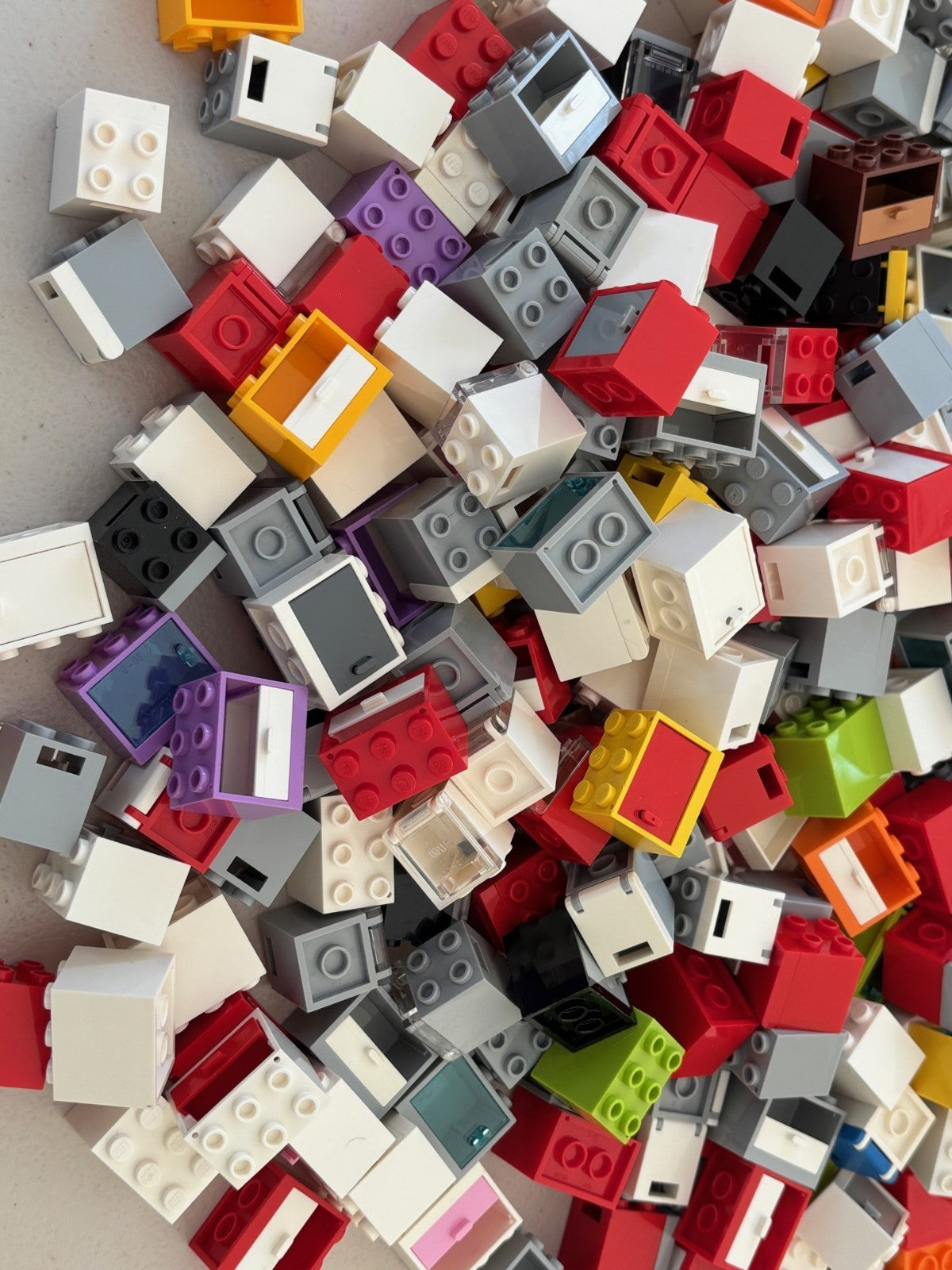 LEGO BULK RANDOM LOT OF 25 CONTAINER BOX  MAILBOX CUPBOARD CABINET ETC 4346 4532