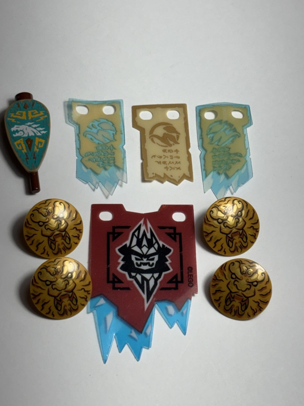 LEGO Ninjago Plastic Flags Tattered Scroll of Forbidden Spinjitzu Banner Shield