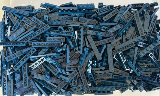 SHIPS FREE!! LEGO LOT 100 DARK BLUE NAVY BIG PLATE PLATES 1X3 1X4 1X6 etc PARTS