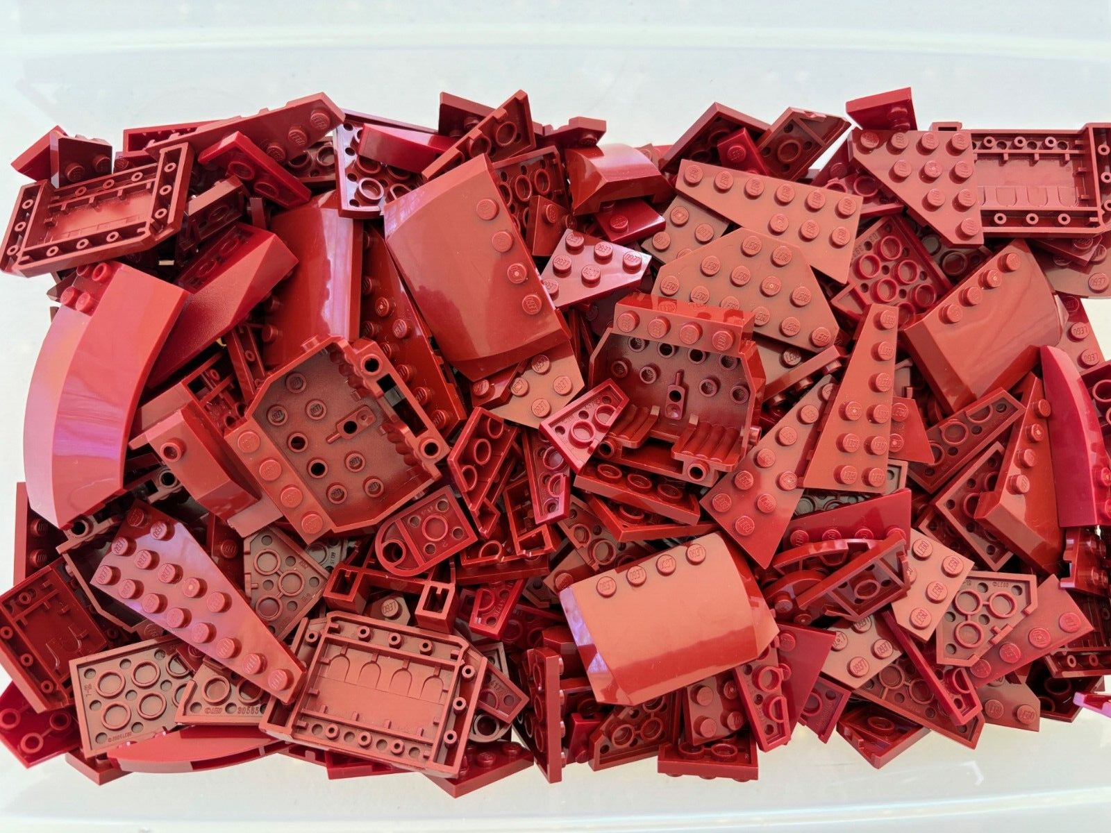 SHIPS FREE!! LEGO BULK LOT 100 DARK RED WEDGE WING ROUND CORNER PLATES STAR WARS