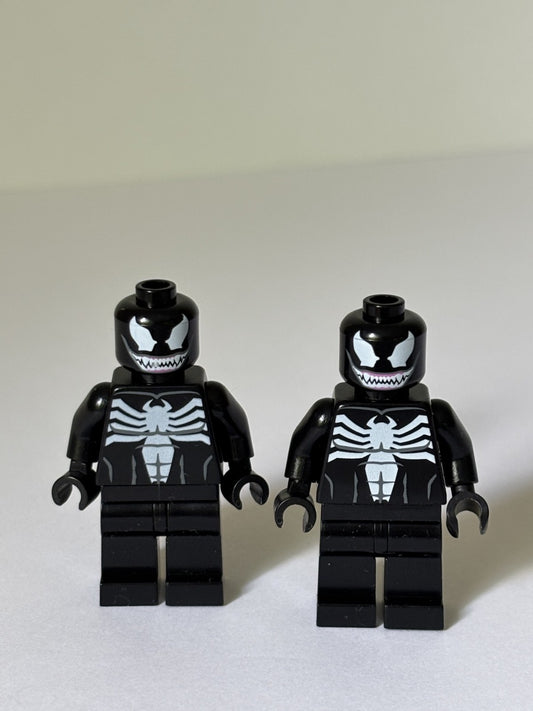 LEGO 2x Venom Minifigure with Spines Super Heroes Spiderman from Set 76004 Great