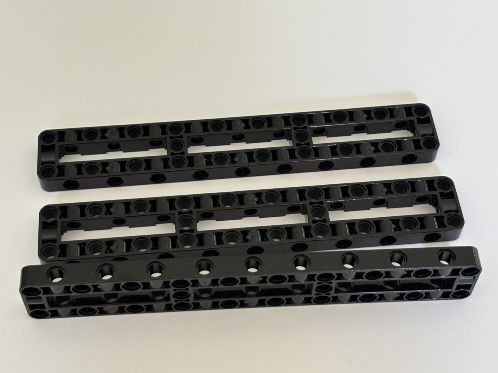 LEGO Parts - Black Technic, Liftarm Frame Thick 3 x 19 Open - No 67491 - QTY 3