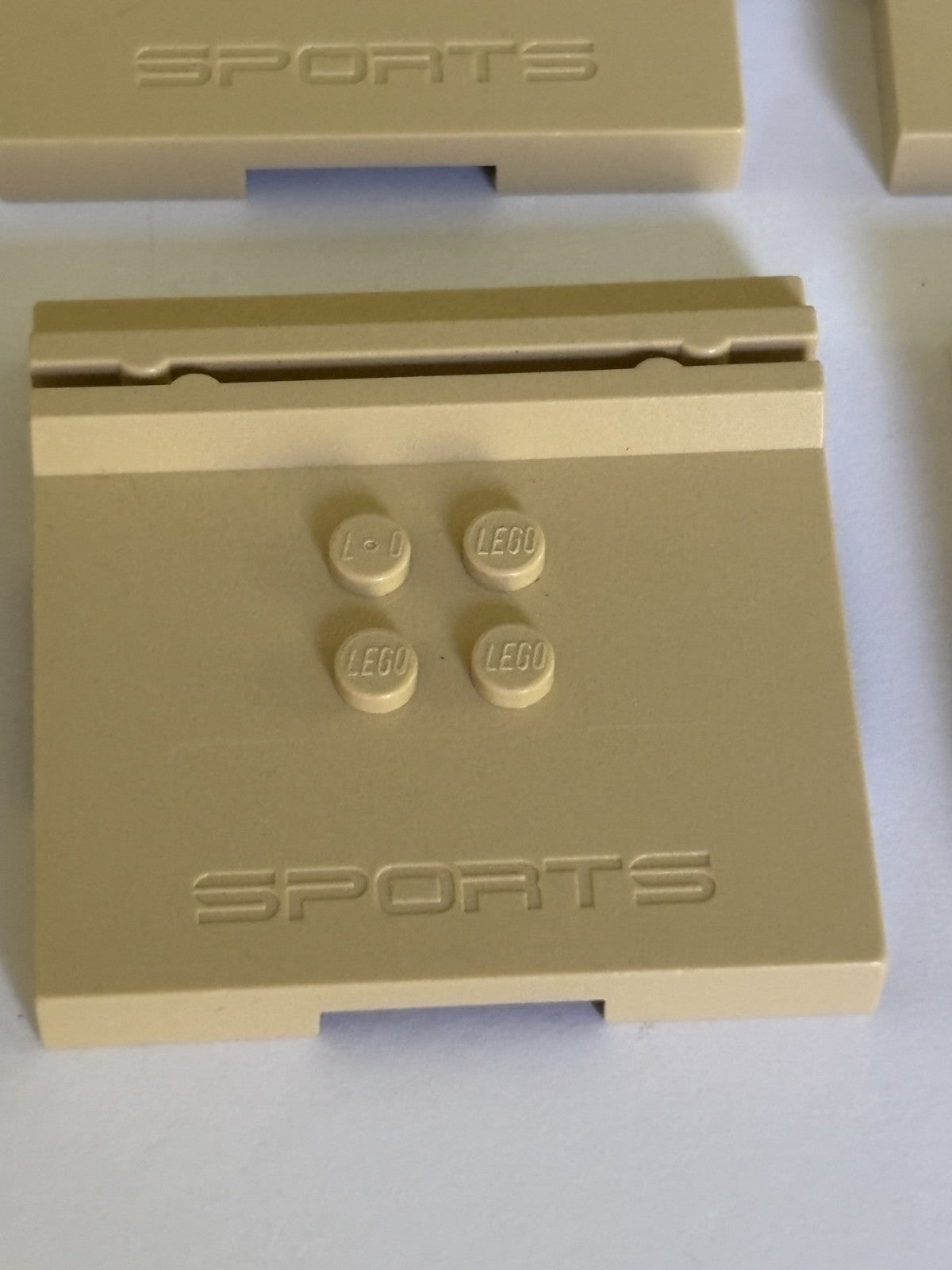 LEGO SPORTS Tan Minifigure Card Display Stand Base Tile Accessories Lot of 6