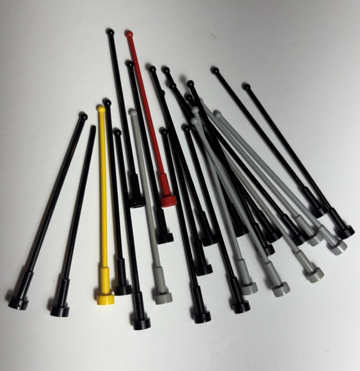 LEGO Lot of 24 Whip Antenna 8H Satellite 60014 76018 7141 10026 7877