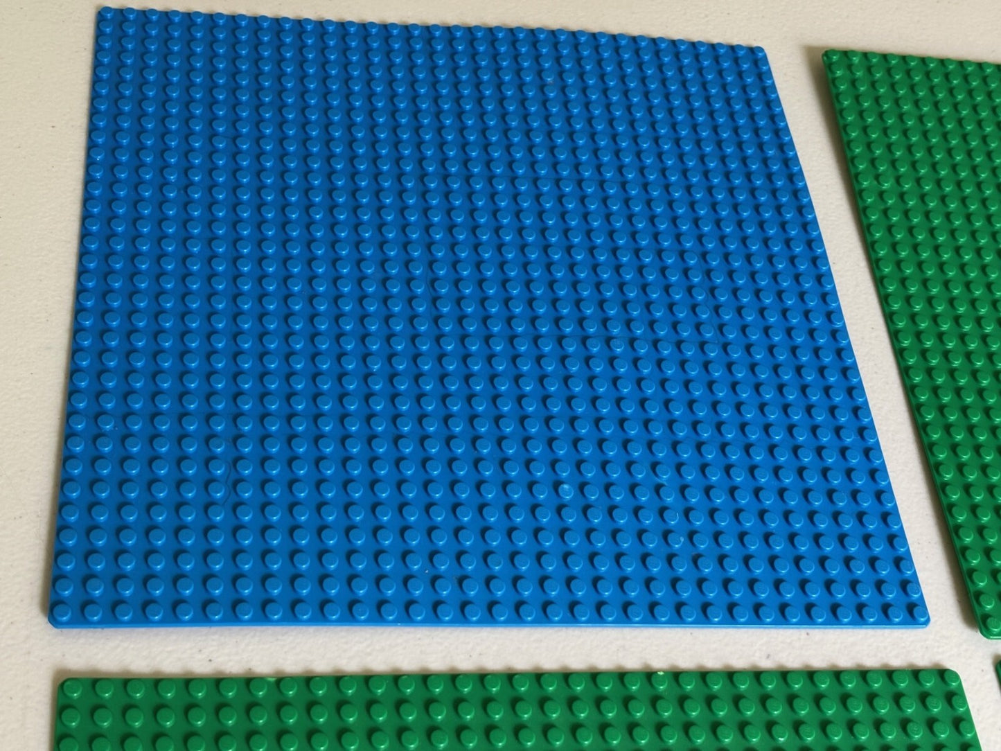 LEGO x 4 3811 Blue Green Base Plate Baseplate 32x32 - 32 x 32 - 10" x 10 " inch