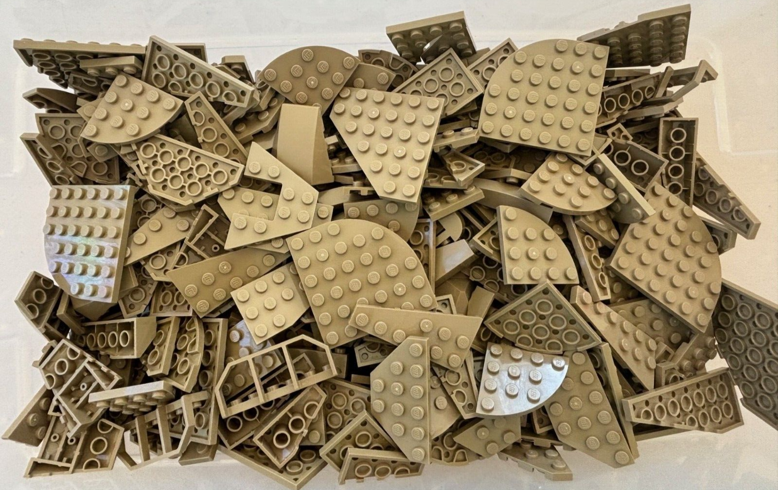 SHIPS FREE!! LEGO BULK LOT 100 DARK TAN WEDGE WING ROUND CORNER PLATES STAR WARS