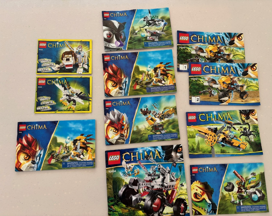 LEGO Instructions Lot 70002 70129 70004 70115 etc Legends of Chima Manuals Only