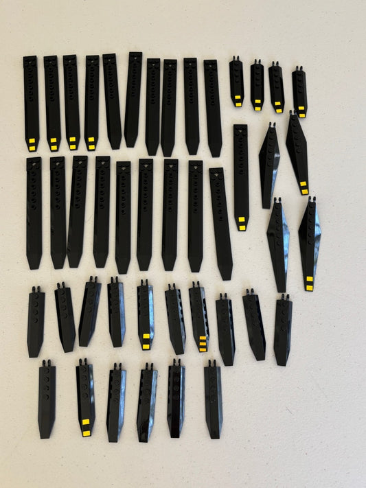 SHIPS FREE LEGO lot of 44 Helicopter Blades Rotors city vehicle 62743 Mixed Part