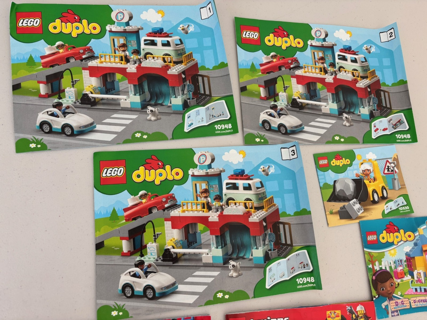 LEGO DUPLO JUNIORS INSTRUCTION BOOK BOOKLET MANUAL ONLY LOT 10948 10672 10671