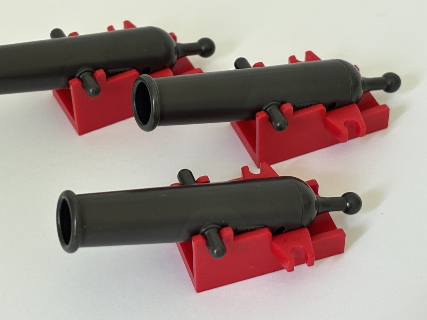 LEGO Lot of 3 Cannon  w/ Red Base