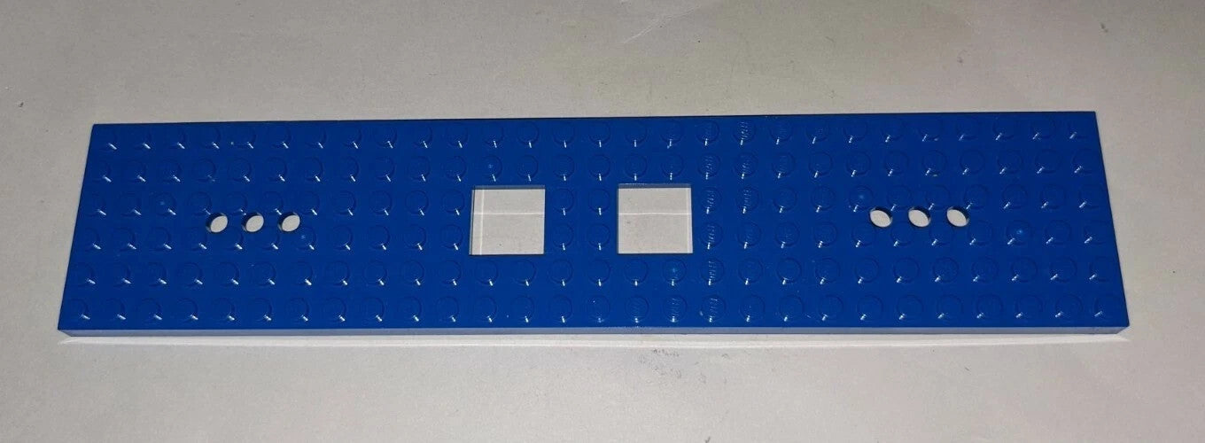 LEGO BLUE Train Base 6 x 28 with 2 Square Cutouts 92339 TRAILER BASEPLATE Part