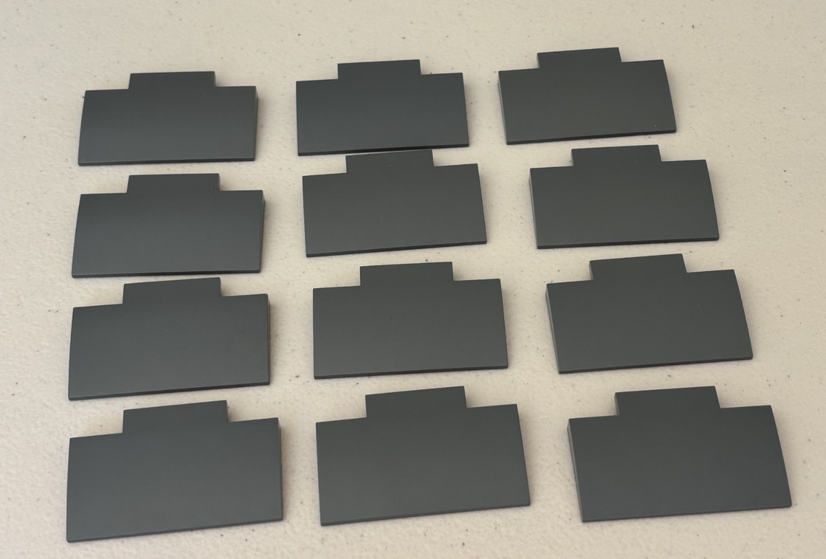 LEGO Lot of 12 Gray City Road Ramps Part 71771
