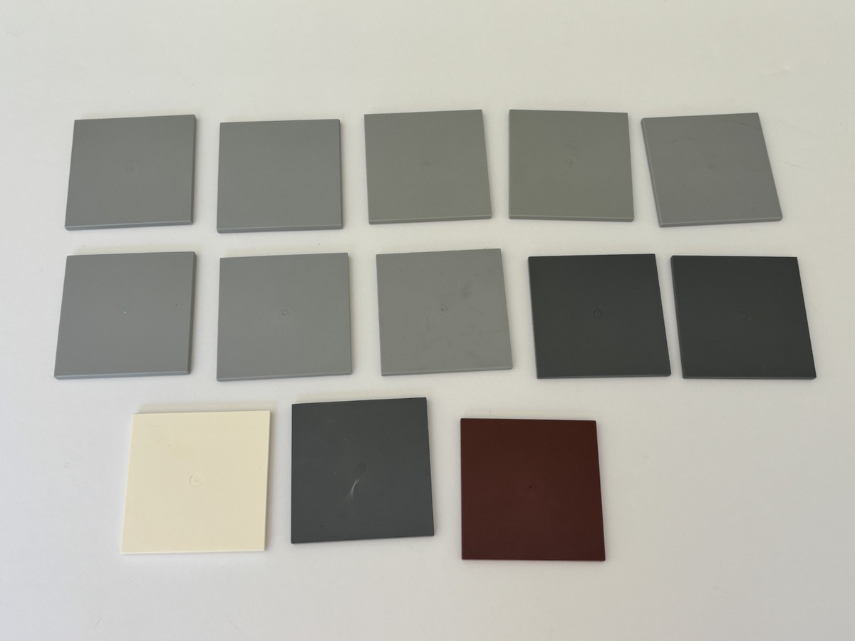 LEGO Parts Gray  etc Tile 6 x 6 10202 - QTY 13