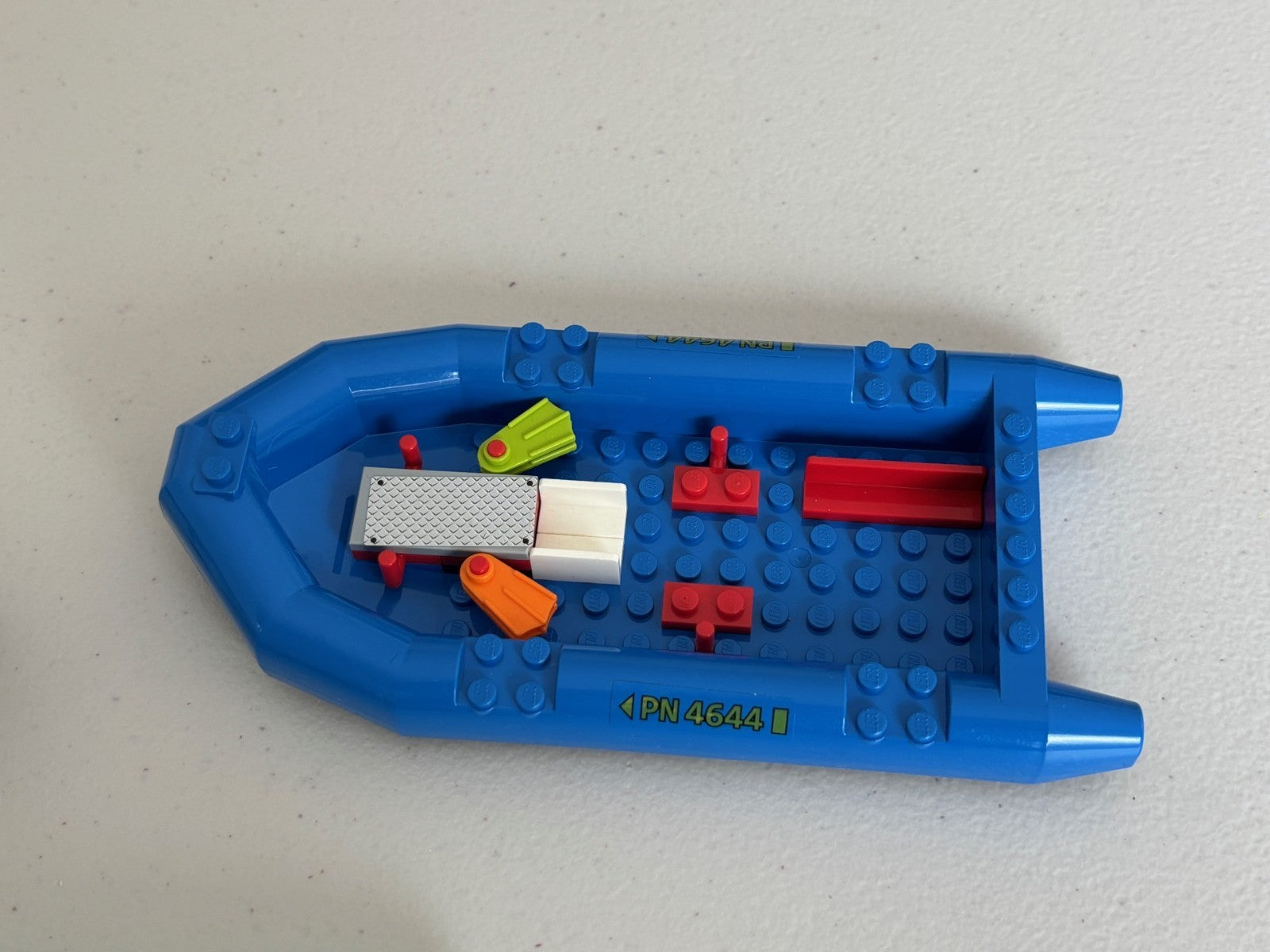 LEGO Lot of 7 Boat Raft Canoe Boat Hull Unitary Yellow Blue Green Gold Gray Tan